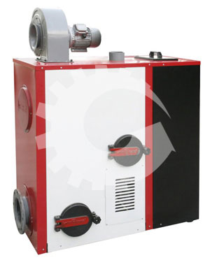 biomass warm air heater